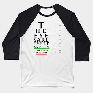 Eye Chart Baseball T-Shirt